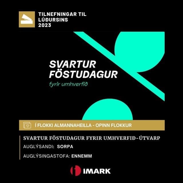 Svartur föstudagur fyrir umhverfið hlýtur tilnefningu til Lúðursins!